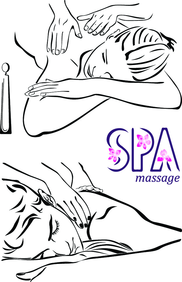 free vector Lines beauty massage vector